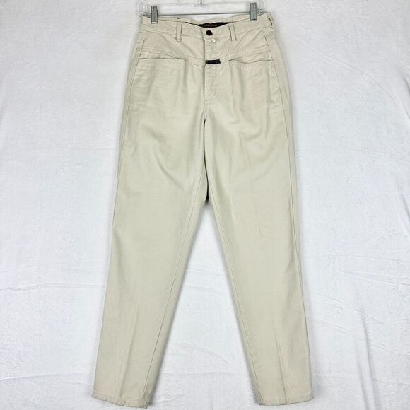 Vintage 90s Marithe Francois Girbaud Womens Jeans Size 11/12 Modern 6 Khaki - Picture 1 of 7